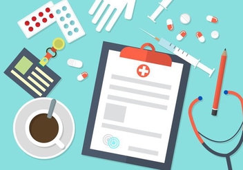 Flat Medical Vector Background - vector #361229 gratis